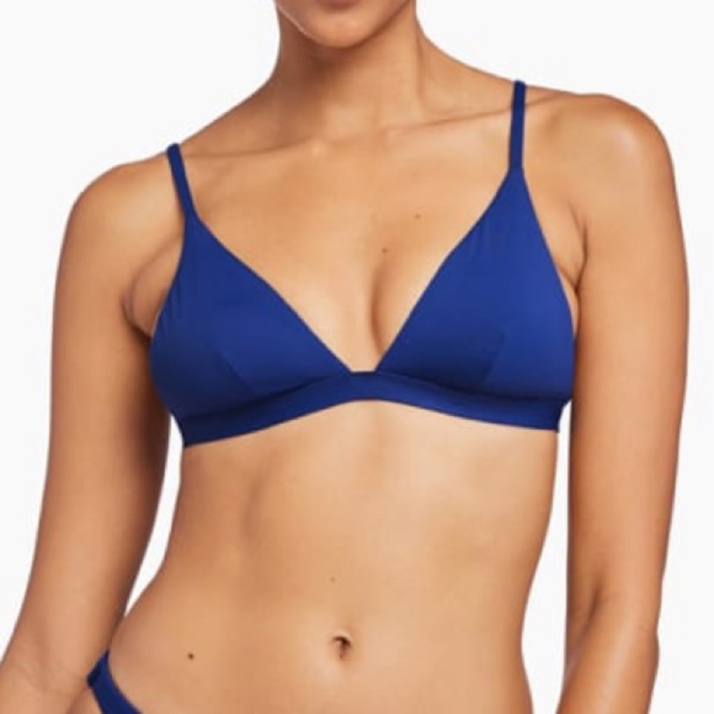 Vitamin A’s best selling bralette, Pretty sapphire